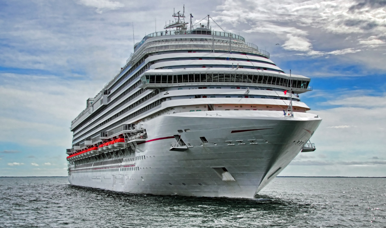 Carnival Cruise Ship Off the Coast of Belize