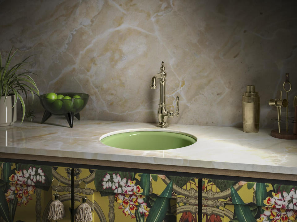 Porto Fino sink in Fresh Green by Kohler