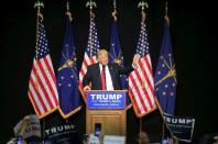 U.S. Republican presidential candidate Donald Trump speaks at a campaign event at the Indiana State Fairgrounds in Indianapolis, Indiana April 20, 2016. REUTERS/Aaron P. Bernstein