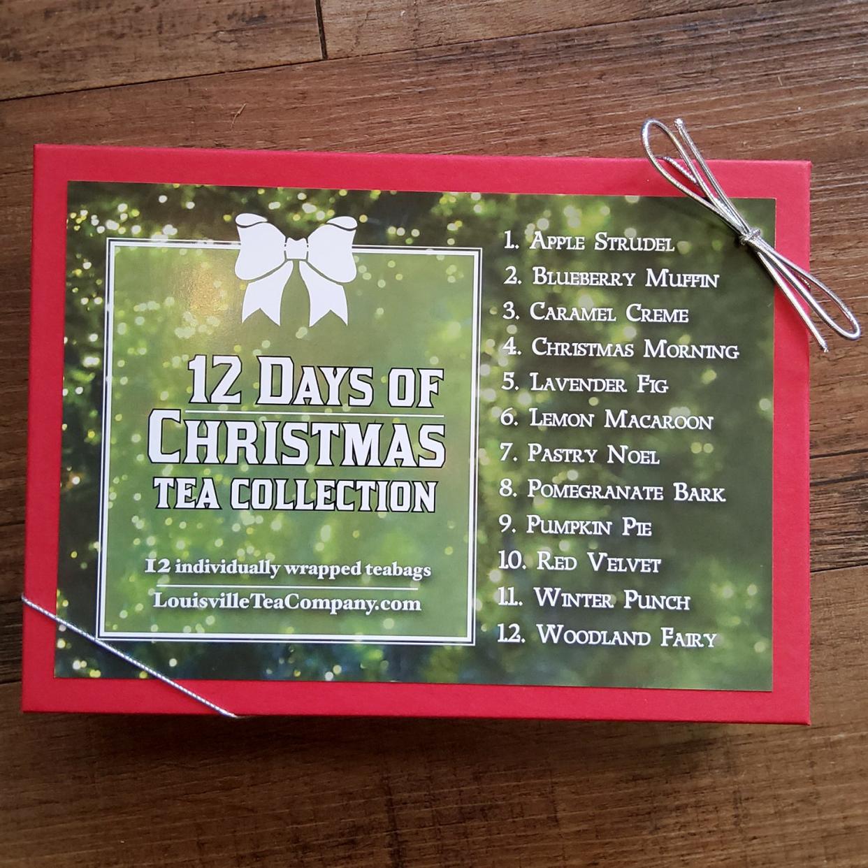 The 12 Days of Christmas Tea Collection is $12.85.