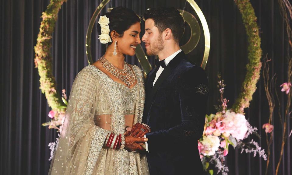 Nick Jonas and Priyanka Chopra at Their Wedding Reception