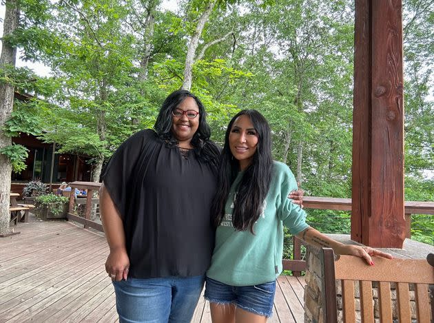 The author (right) with Twanna in Beckley, West Virginia, one of the stops on the 50 States Project.