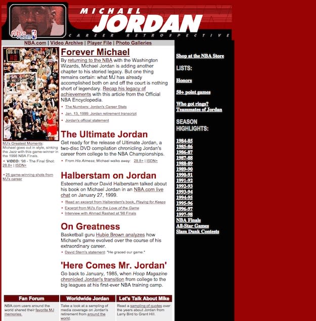 michael jordan website