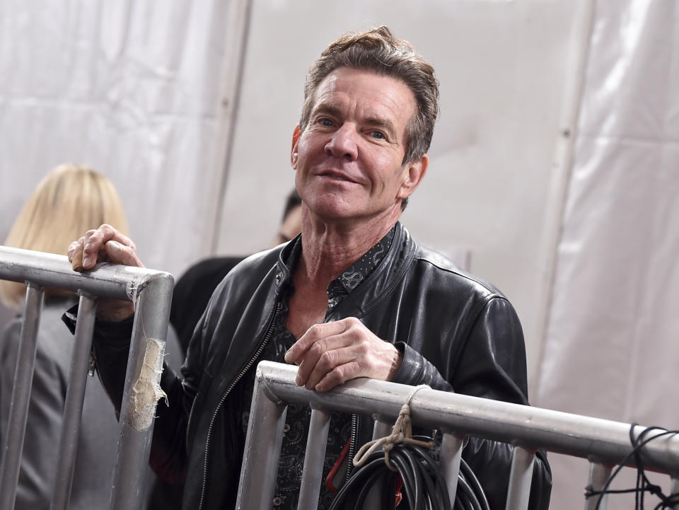 Dennis Quaid arrives at the 62nd annual Grammy Awards at the Staples Center on Sunday, Jan. 26, 2020, in Los Angeles. (Photo by Jordan Strauss/Invision/AP)