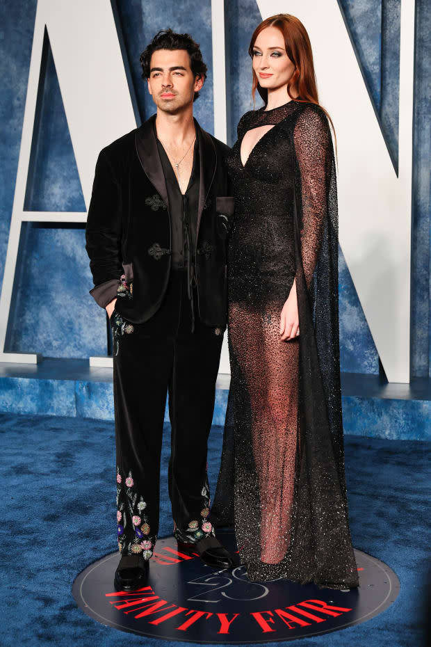 <p>Joe Jonas and Sophie Turner</p><p><a href="https://www.gettyimages.com/detail/1473107735" rel="nofollow noopener" target="_blank" data-ylk="slk:Leon Bennett/Getty Images;elm:context_link;itc:0;sec:content-canvas" class="link ">Leon Bennett/Getty Images</a></p>