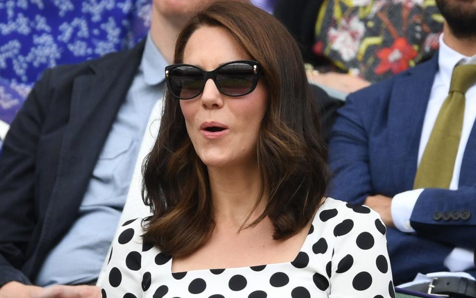 The Duchess of Cambridge debuted her new hairstyle during a visit to Wimbledon - Credit: Heathcliff O'Malley for The Telegraph