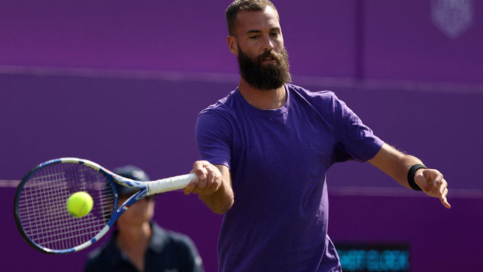 Benoit Paire's hot-headed tendencies have frequently landed the French player in hot water. (Photo by ADRIAN DENNIS/AFP via Getty Images)