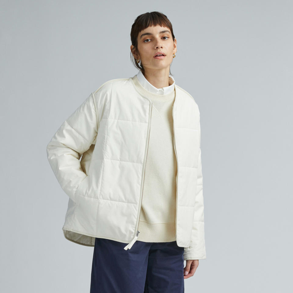 <p><a href="https://go.redirectingat.com?id=74968X1596630&url=https%3A%2F%2Fwww.everlane.com%2Fproducts%2Fwomens-cropped-cotton-liner-bone&sref=https%3A%2F%2Fwww.cosmopolitan.com%2Fstyle-beauty%2Ffashion%2Fg43942216%2Fbest-quilted-jackets%2F" rel="nofollow noopener" target="_blank" data-ylk="slk:Shop Now;elm:context_link;itc:0;sec:content-canvas" class="link ">Shop Now</a></p><p>The Quilted Cotton Liner</p><p>$198.00</p><p>everlane.com</p>