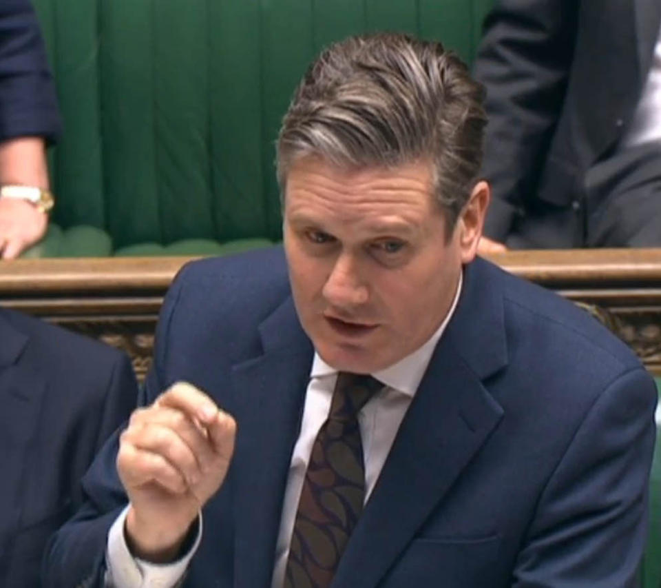 Shadow Brexit secetary Sir Keir Starmer had strong words for Mr Davis in the Commons on Tuesday (Picture: PA)