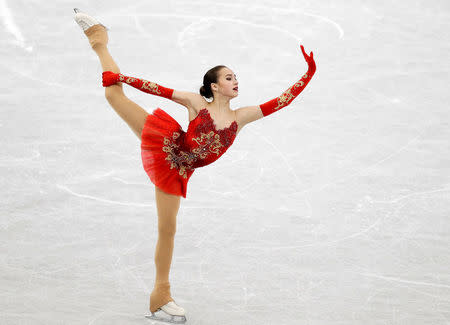 Figure Ice Skating - ISU Grand Prix of Figure Skating Final - Ladies Free Skating - Nagoya, Japan - December 9, 2017. Russia's Alina Zagitova in action. REUTERS/Issei Kato