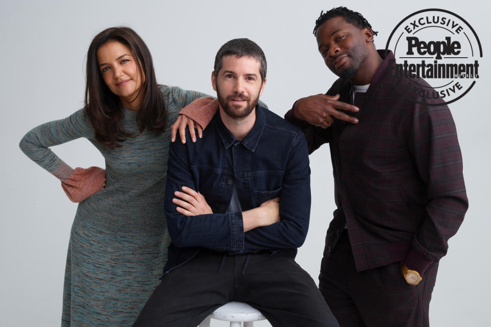 Katie Holmes, Jim Sturgess and Derek Luke