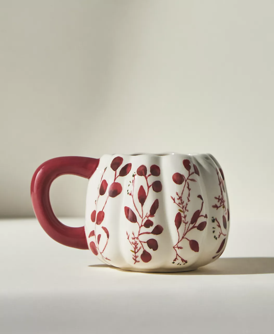 Floral Pumpkin Mug (photo via Anthropologie)