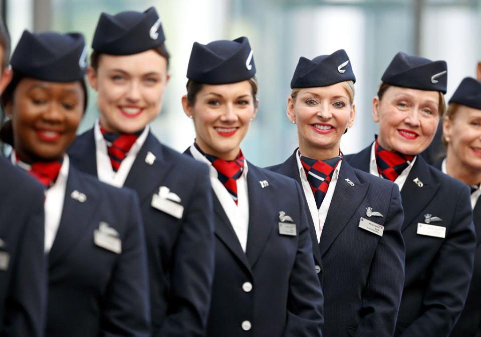 British Airways flight attendants