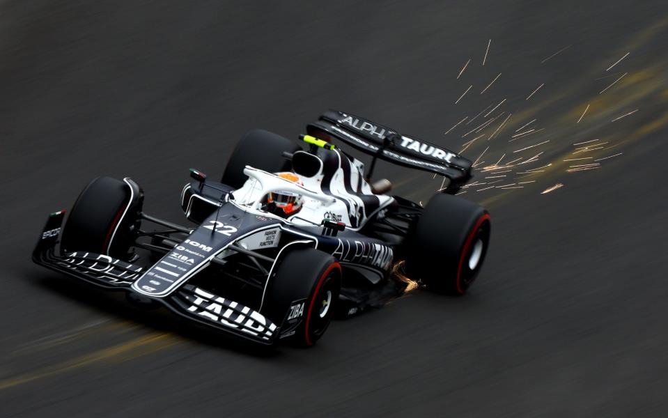 Yuki Tsunoda of Japan driving the (22) Scuderia AlphaTauri AT03 on track during final practice ahead of the F1 Grand Prix of Belgium at Circuit de Spa-Francorchamps on August 27, 2022 in Spa, Belgium - Getty Images Europe 