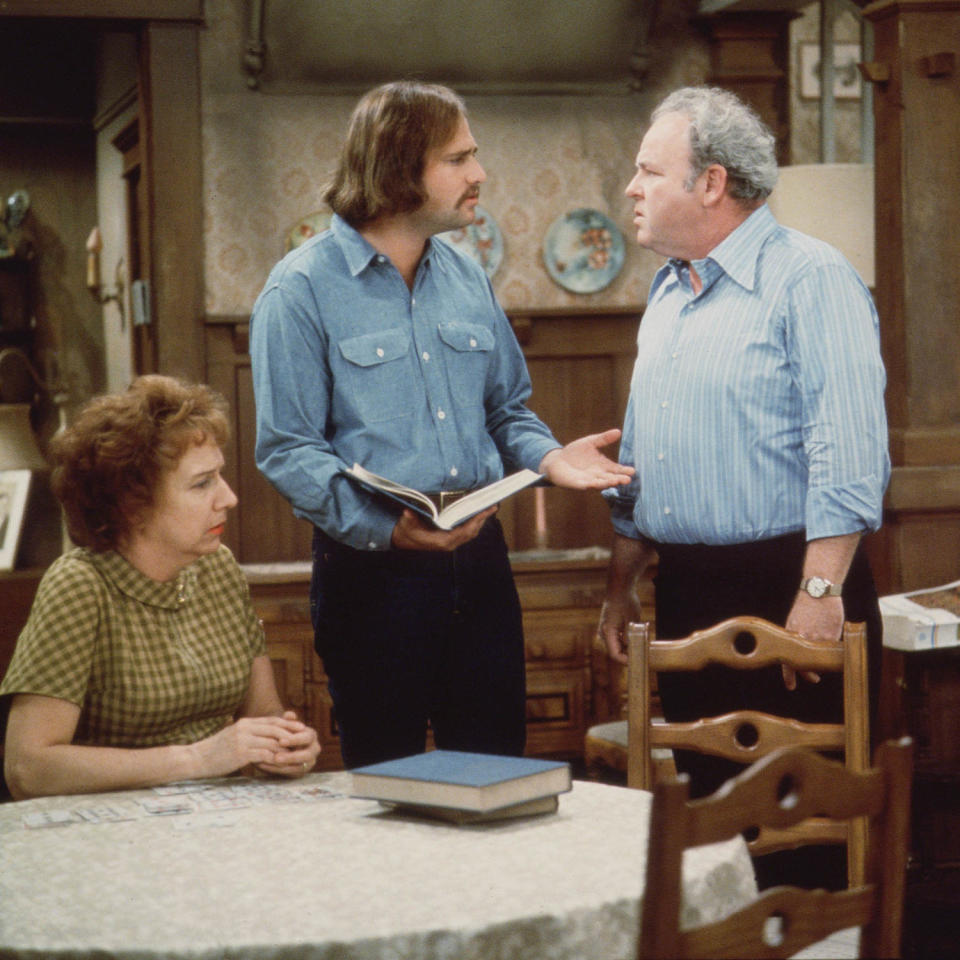 Rob Reiner, Carroll O'Connor and Jean Stapleton in 