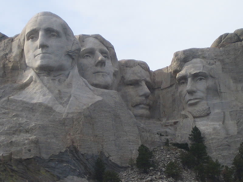 <b>6. Estados Unidos</b>: Imagen del célebre Monte Rushmore situado en Dakota del Sur.