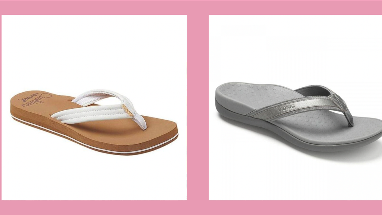 comfortable flip flops for women