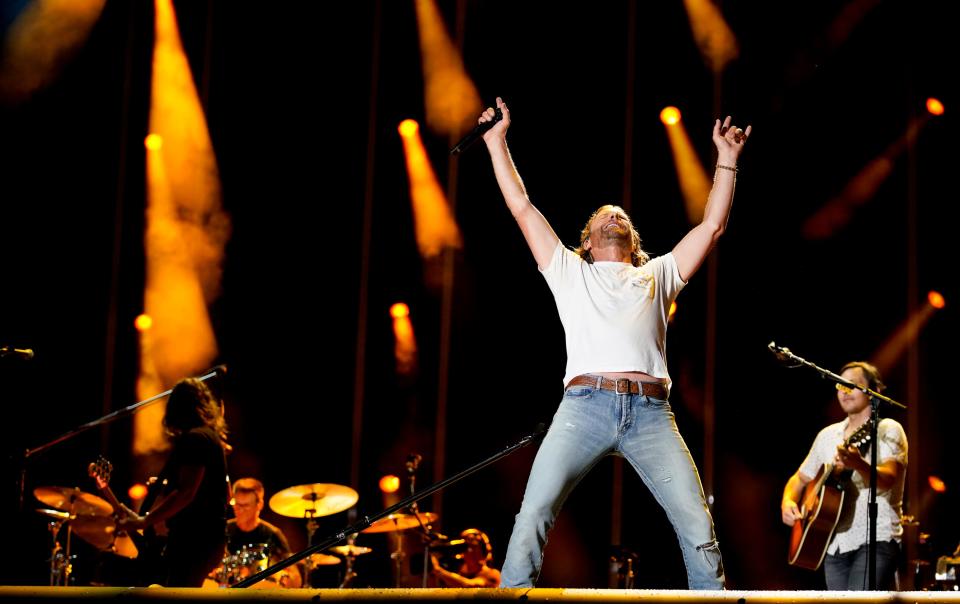 Dierks Bentley performs during CMA Fest at Nissan Stadium on Sunday, June 11, 2023, in Nashville, Tennessee.