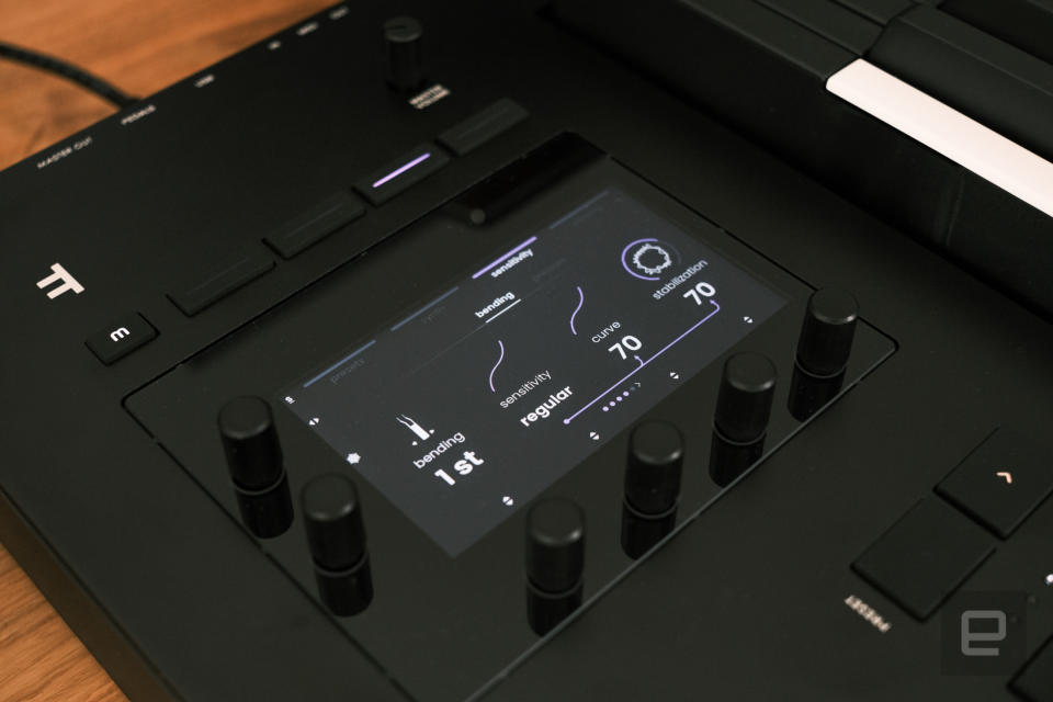 Expressive E Osmose pitch bend settings.