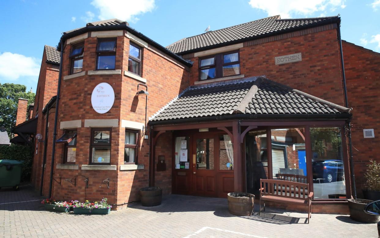 Eothen Homes care home in Whitley Bay, Tyneside, where all staff and residents are being tested for coronavirus - PHE warned in February against discharges into care homes where there was risk of coronavirus transmission - PA