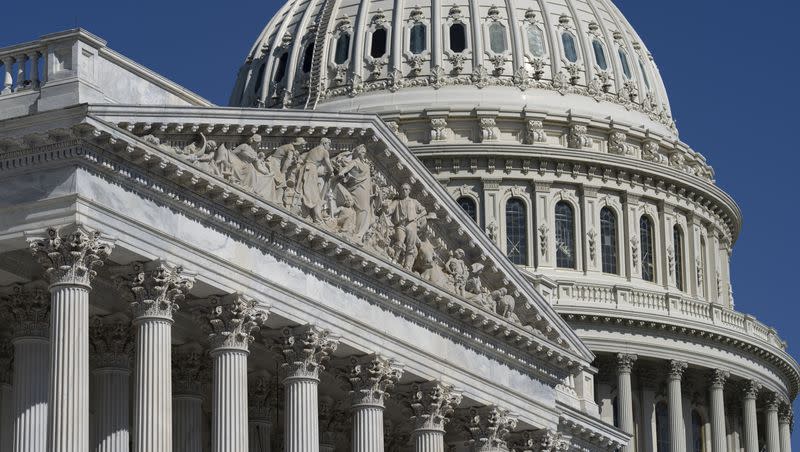  The Capitol Dome and East Front of the of the House of Representatives is seen in Washington, Wednesday, April 19, 2023. Student loan payments are expected to resume in August 2023. Here’s what borrowers should know ahead of time.