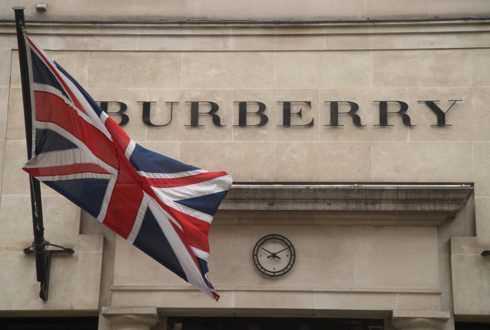 File photo dated 22/08/18 of the Burberry store on New Bond Street, London. Burberry said it has donated more than 100,000 pieces of PPE while it has also transformed its Yorkshire trench coat factory to produce protective equipment for hospital staff.