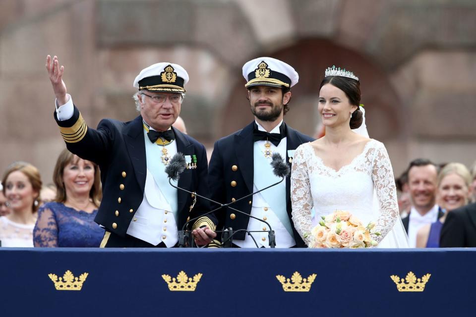 departures cortege wedding of prince carl philip and princess sofia of sweden