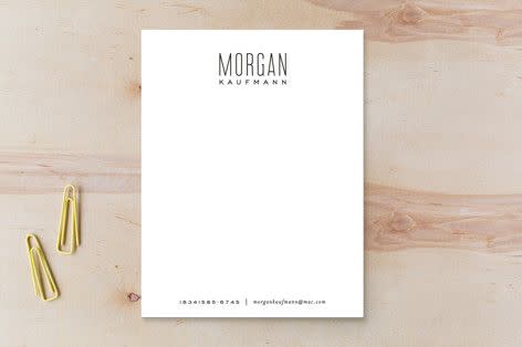 Skinny Type Business Stationery