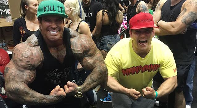 Bodybuilder under fire after 'slapping around' fan over social media feud