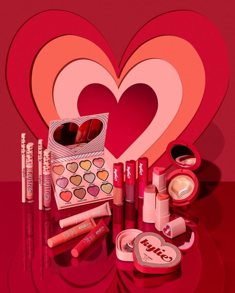 A closer look at the Kylie Cosmetics Valentine’s collection. - Credit: Courtesy of Kylie Cosmetics