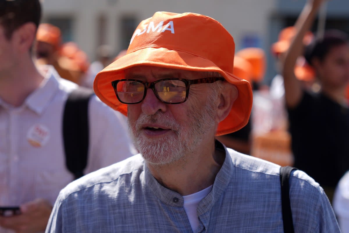 Jeremy Corbyn is standing as an independent against Labour in Islington North (Jordan Pettitt/PA Wire)