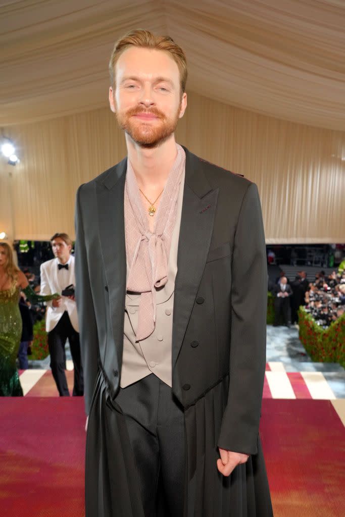new york, new york   may 02 exclusive coverage finneas oconnell arrives at the 2022 met gala celebrating in america an anthology of fashion at the metropolitan museum of art on may 02, 2022 in new york city photo by kevin mazurmg22getty images for the met museumvogue