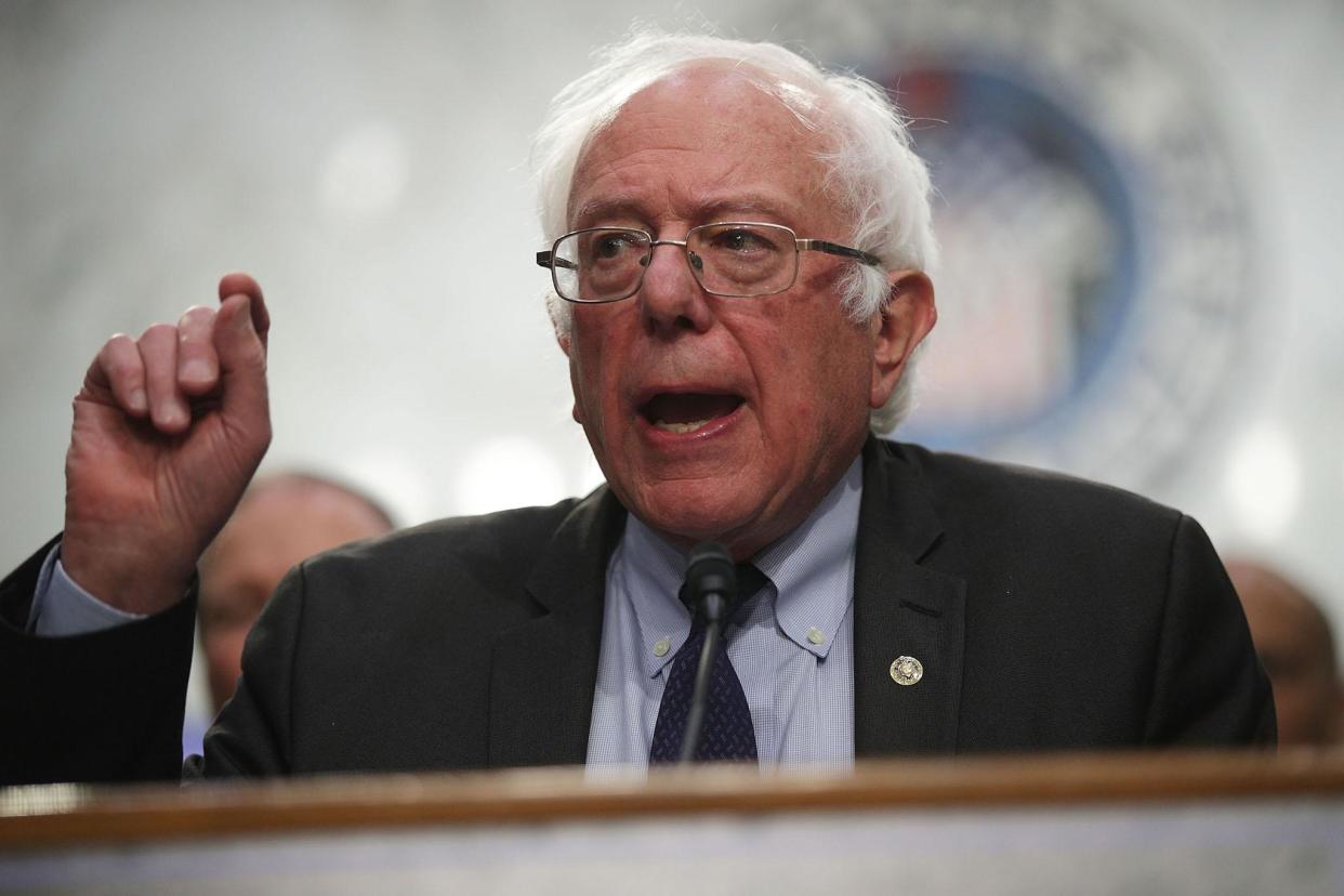 1,312 people signed a petition to remove Mr Sanders from opening the Women’s Convention: Getty Images