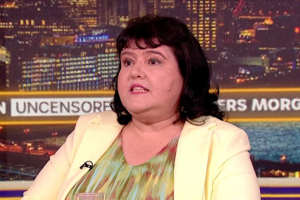 Fiona Harvey denied she had a criminal conviction on ‘Piers Morgan Uncensored’ (YouTube)