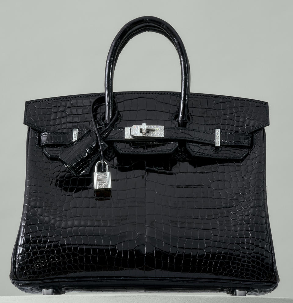 The black crocodile Hermès Birkin bag