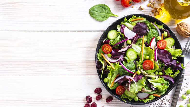 bowl of fresh salad 