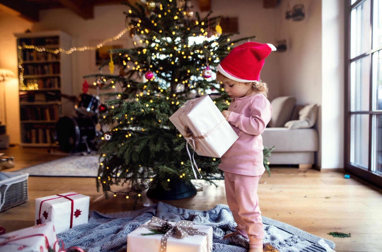 Child at home. Christmas