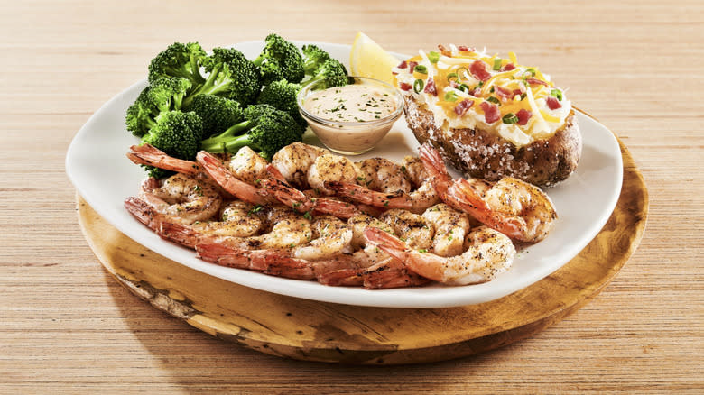 Prawn dish at Outback Steakhouse