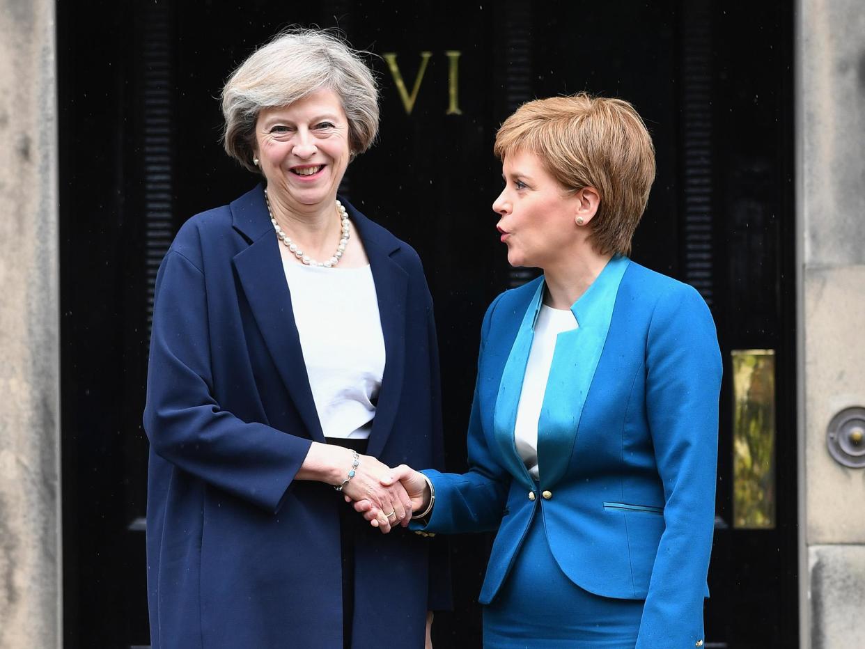 The Prime Minister and the Scottish First Minister will hold talks for the first time since the latter called for a new vote on Scotland’s independence: Getty