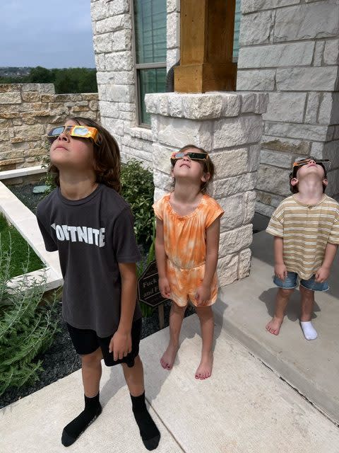 Watching the April 8 total solar eclipse (Courtesy: Shari Denman)