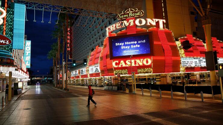 Die Casinos in Las Vegas wurden wegen des Coronavirus am Samstag geschlossen. Foto: dpa