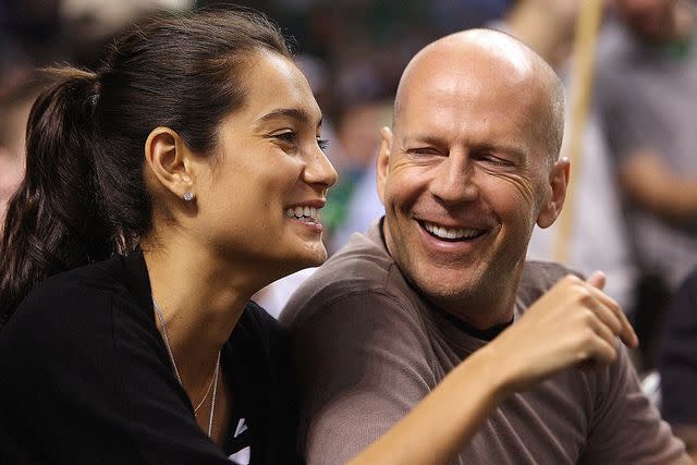 Matt Stone/MediaNews Group/Boston Herald via Getty Bruce Willis and wife Emma Heming Willis in 2008.