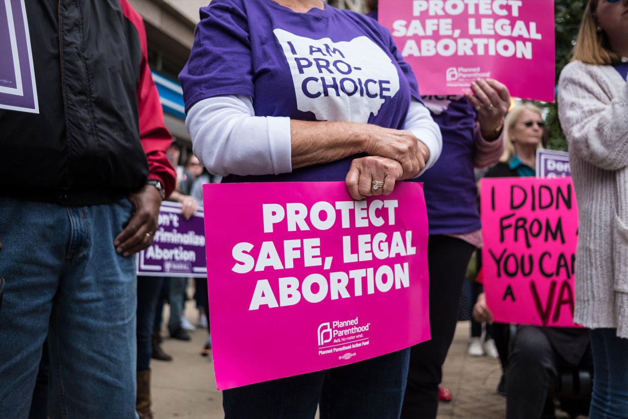 Ohio Abortion Pro-Choice Protest Megan Jelinger/SOPA Images/LightRocket via Getty Images