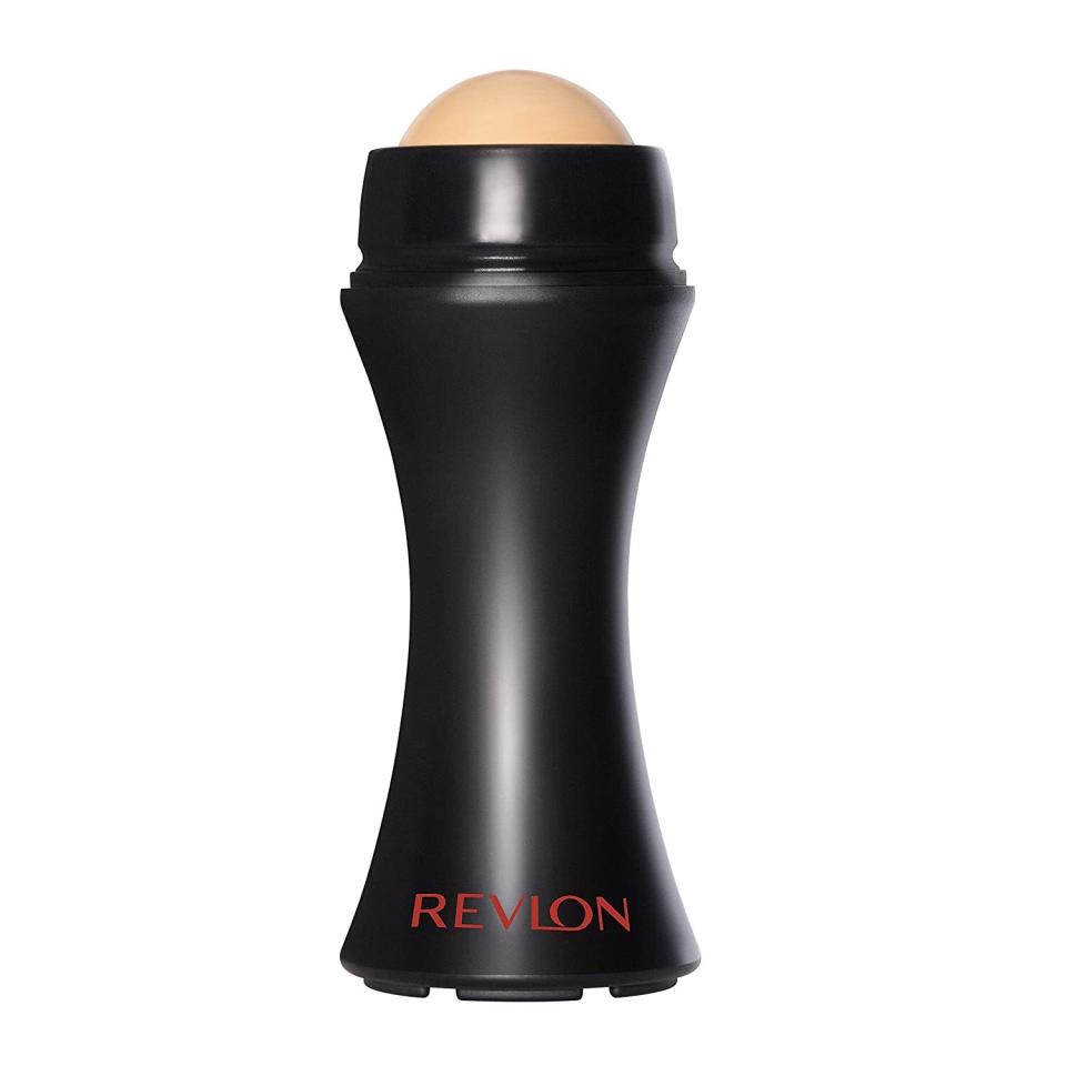 Revlon's oil-absorbing roller <a href="https://people.com/beauty/revlon-oil-absorbing-volcanic-roller/" target="_blank" rel="noopener noreferrer">dethroned blotting papers</a> thanks to its 2020 TikTok fame.<br /><br /><strong><a href="https://amzn.to/3xCLByK" target="_blank" rel="noopener noreferrer">Get the Revlon Oil-Absorbing Volcanic Roller for $7.98.</a></strong>