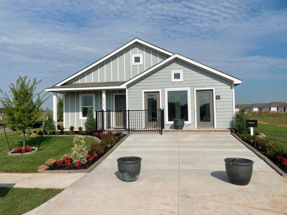 Miami, Florida-based Lennar Corp.'s model home at 2313 Claire Drive is pictured. The home is within the Ashton Court addition, east of S Mustang Road, between SW 15 and SW 29, in southwest Oklahoma City.