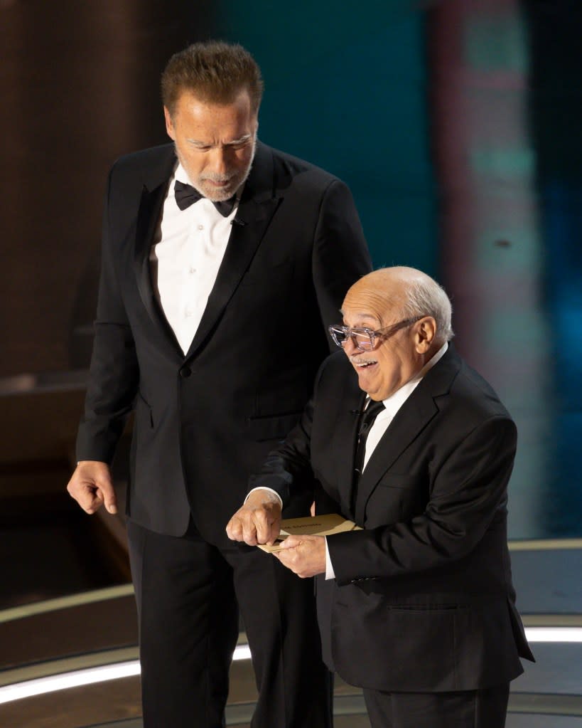 “I was really excited to do that with him,” Danny DeVito said about their Oscars moment. DISNEY via Getty Images