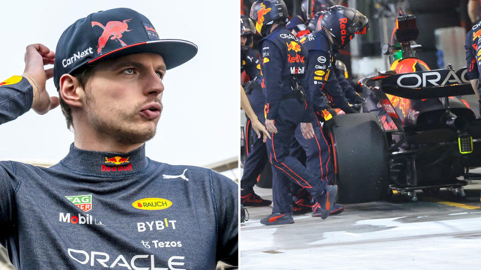 Red Bull's Max Verstappen is seen here in action at the F1 season-opening Bahrain GP. 