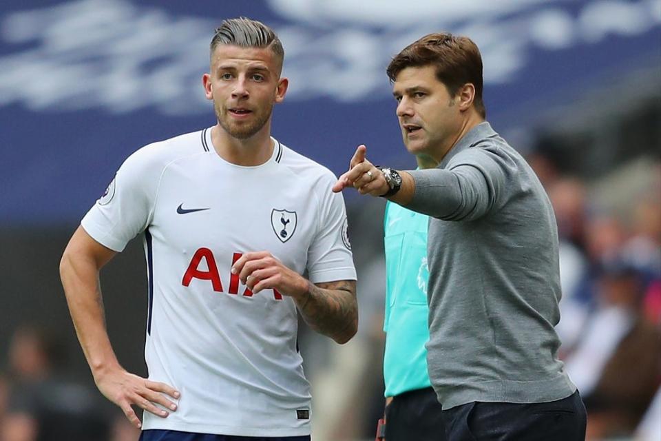 Alderweireld and Mauricio Pochettino (Getty Images)