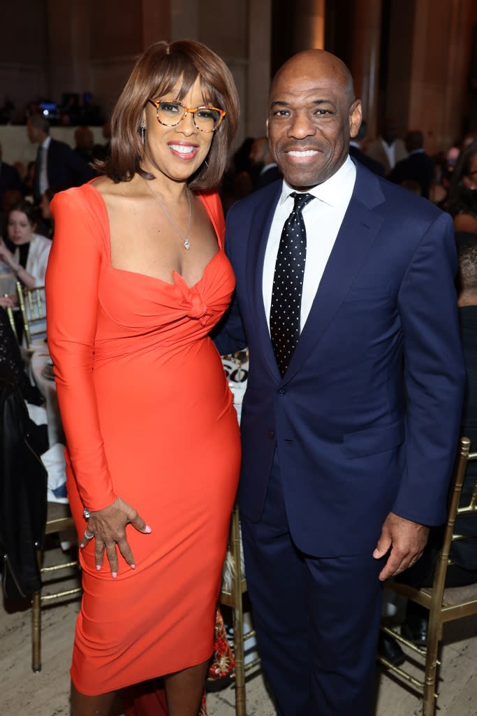 NEW YORK, NEW YORK - MAY 03: (L-R) Gayle King and Anré Williams attend as The Opportunity Network celebrates 20-year anniversary with Annual Night of Opportunity Gala at Cipriani Wall Street on May 03, 2023 in New York City. (Photo by Dimitrios Kambouris/Getty Images for Opportunity Network)