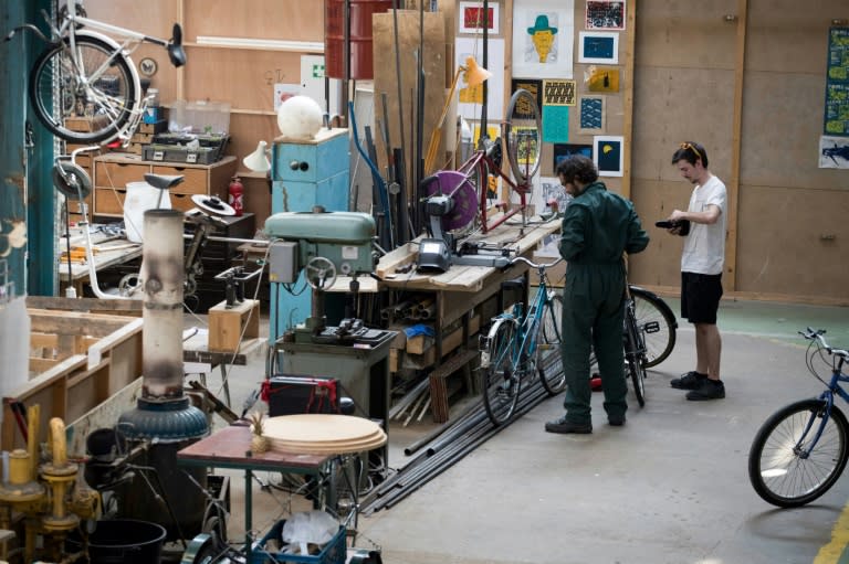 In Seine-Saint-Denis, an old tyre and tool factory has been transformed into a pop-up arts space